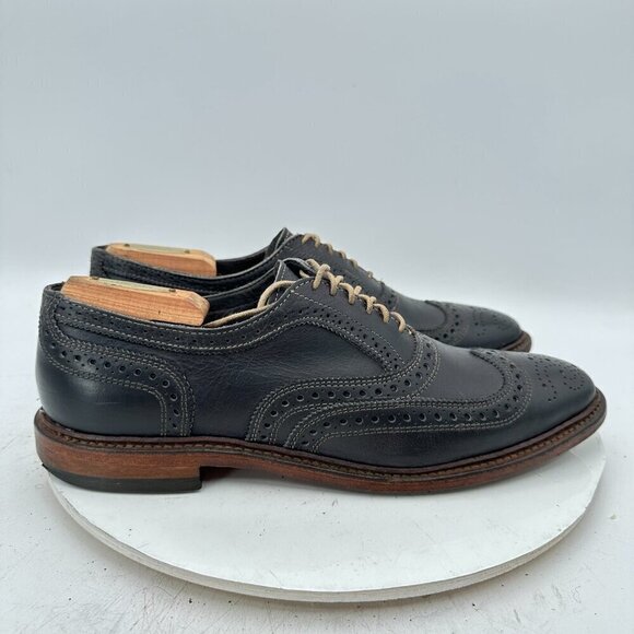 Allen Edmonds Neumok Men Size 9.5B Brown Leather Wingtip Oxford Dress Shoes main image 8